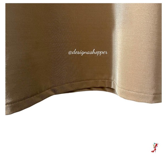 H&M Golden Caramel Top Flutter sleeves Size Large - Picture 5 of 7